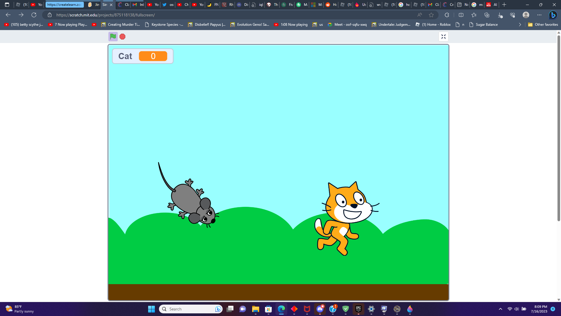 Simple Cat and Mouse Game