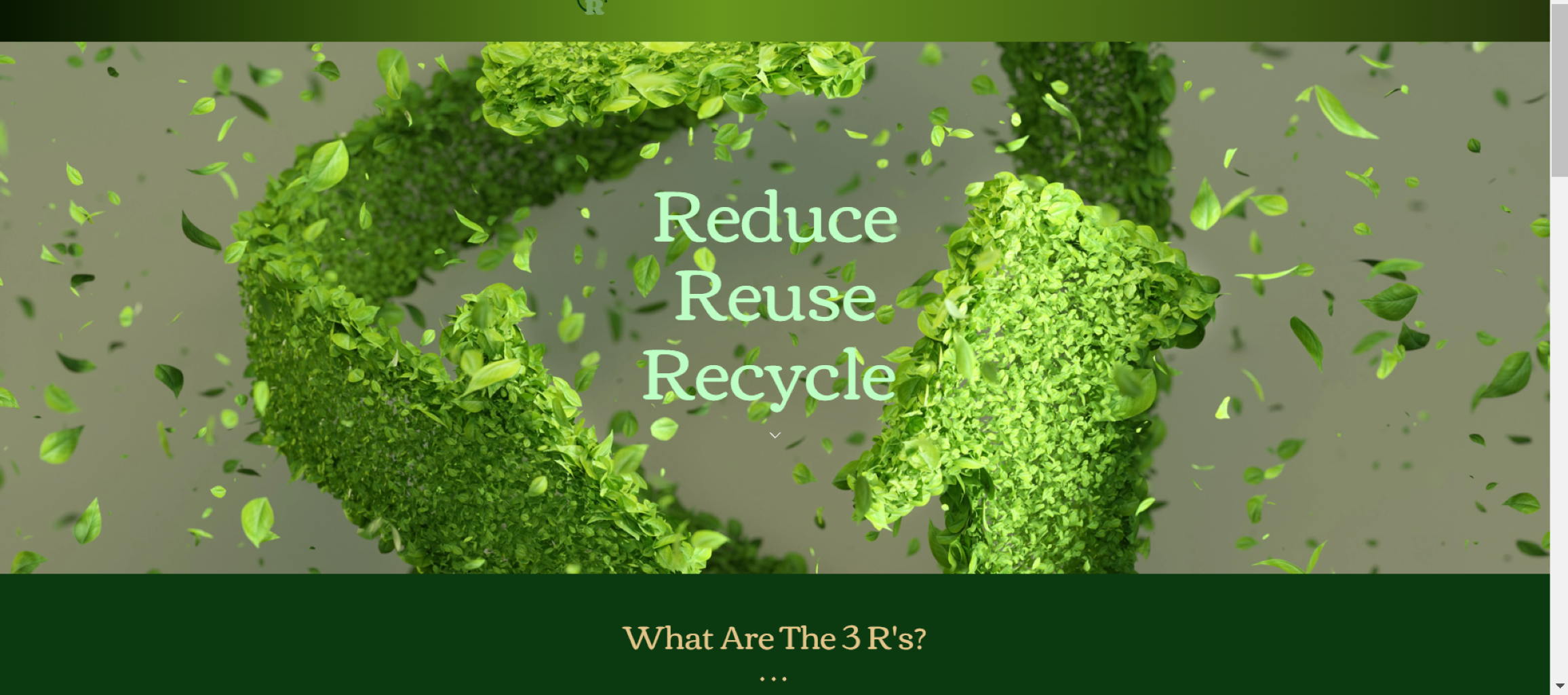 Reduce, Renew, and Recycle